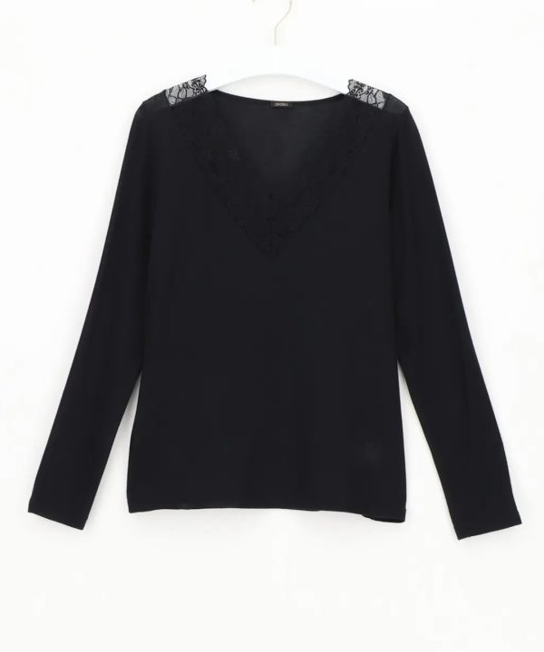 Alternative view of Lace V-Neck Long Sleeve